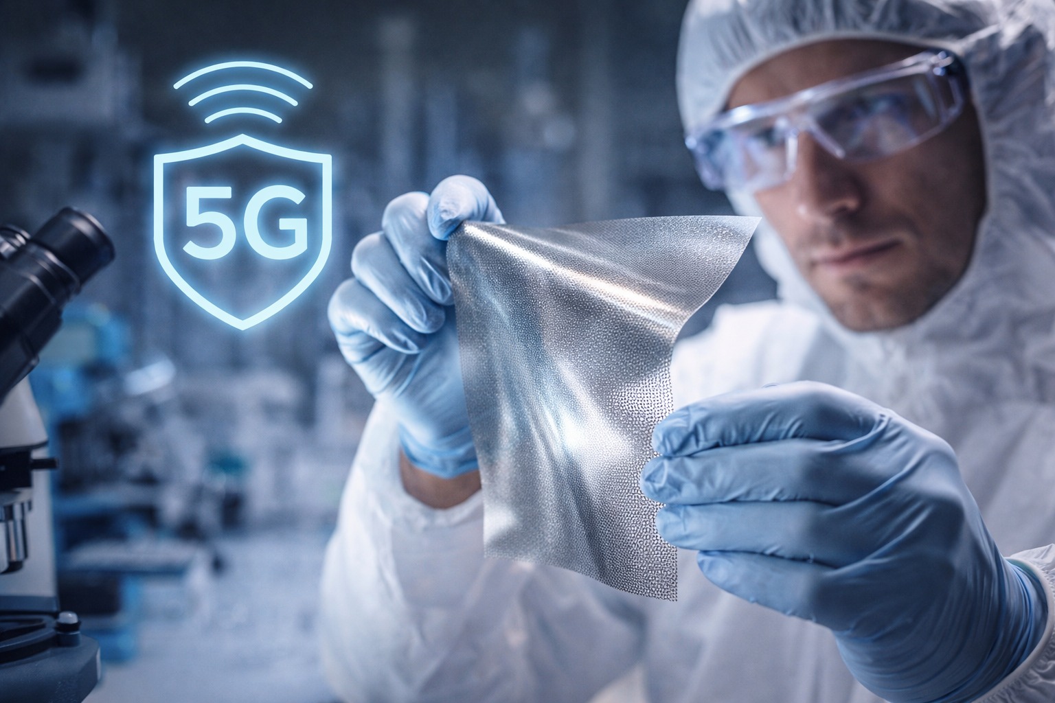 Ученые создали пленку, которая на 99% защитит от излучений 5G, 6G и Wi-Fi