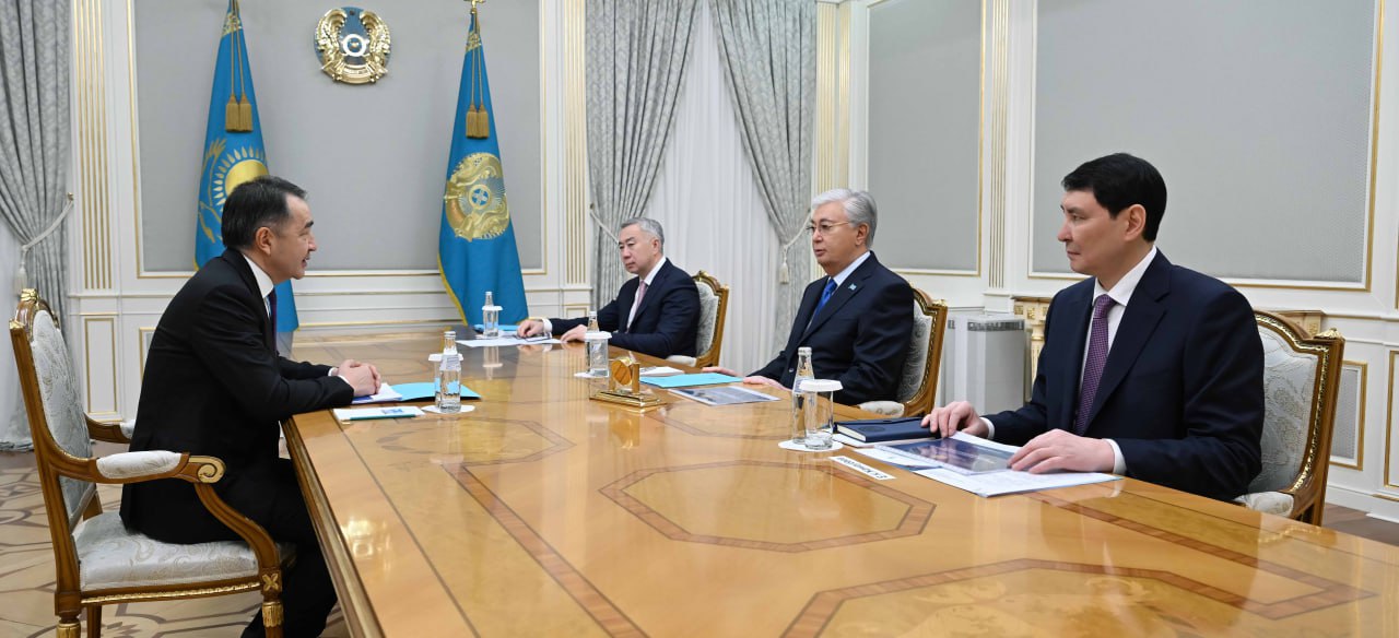 Президент принял председателя Коллегии Евразийской экономической комиссии Бакытжана Сагинтаева