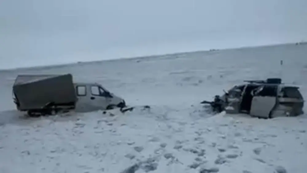 В Акмолинской области насмерть сбили выжившего в ДТП водителя