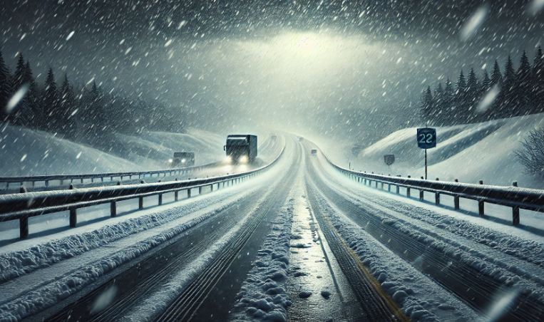 В двух областях РК закрыли движение для автотранспорта