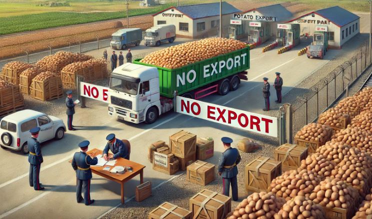 В Казахстане ввели запрет на вывоз картофеля в третьи страны