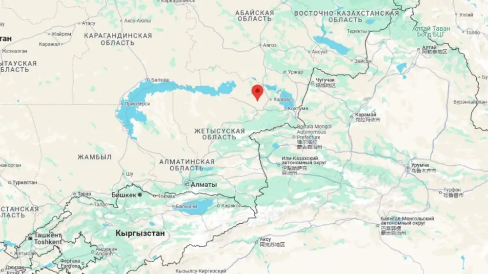 На территории Казахстана зафиксировано землетрясение
