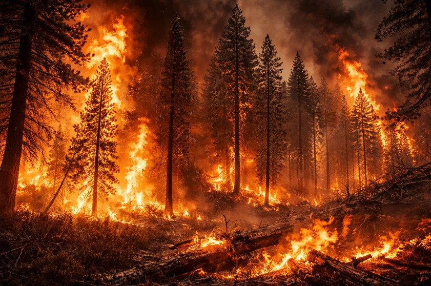 До 10 человек выросло число погибших в лесных пожарах в Калифорнии
