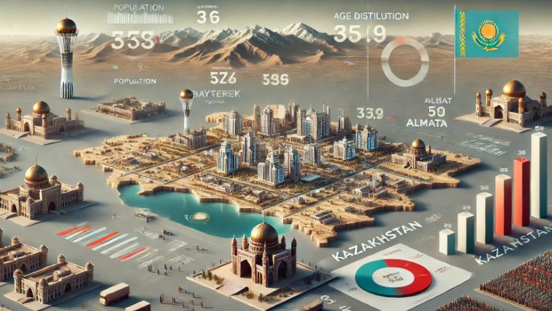 Стала известна численность населения Казахстана на 1 января 2025 года