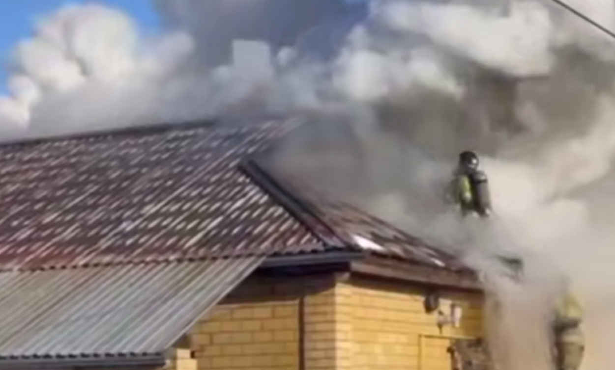 Жилой дом горел в Астане