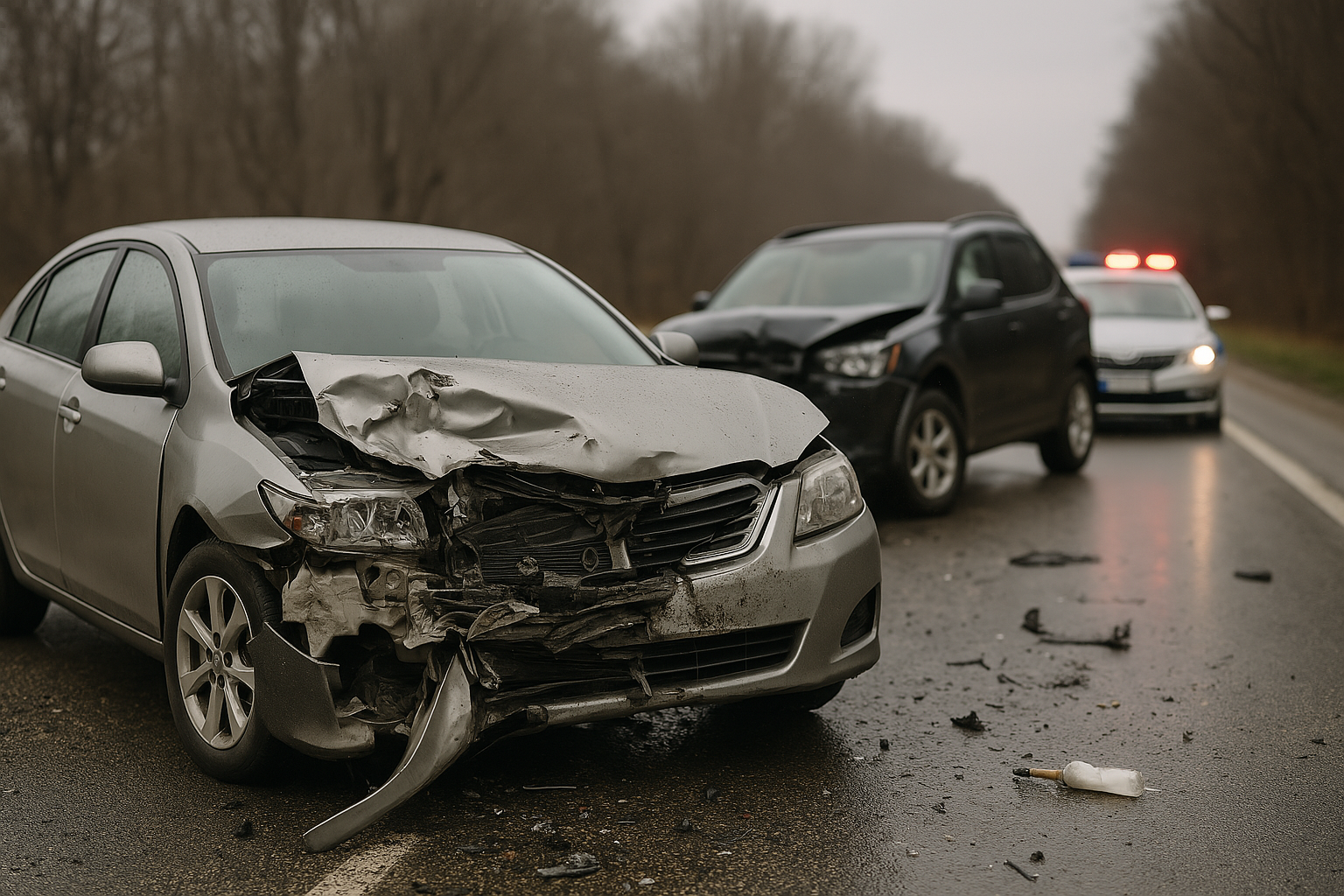 В Атырауской области на трассе с участием автобуса произошло смертельное ДТП