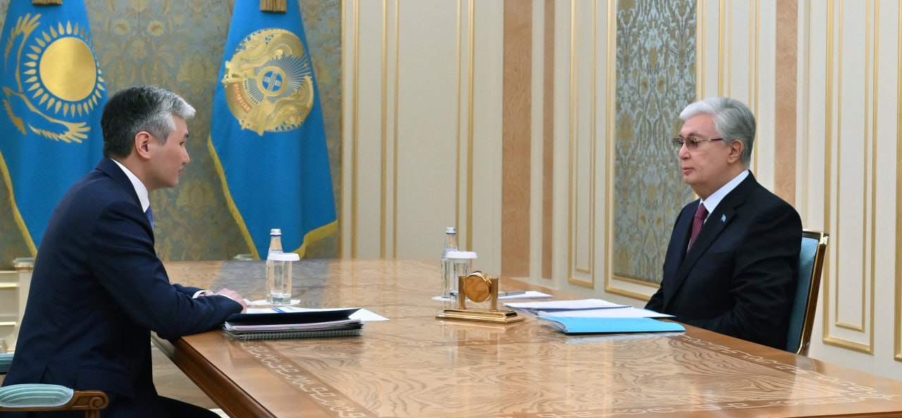 Глава государства принял акима Улытауской области Дастана Рыспекова