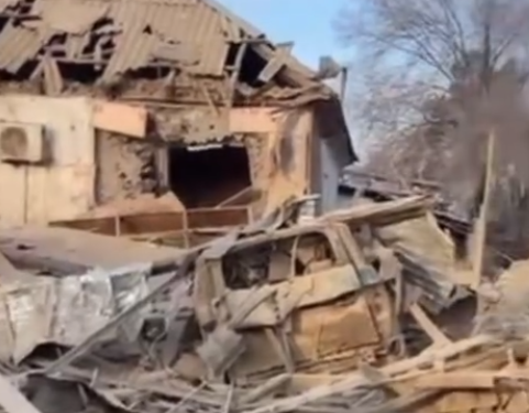 Взорвавшийся автомобиль разрушил жилой дом в Талдыкоргане