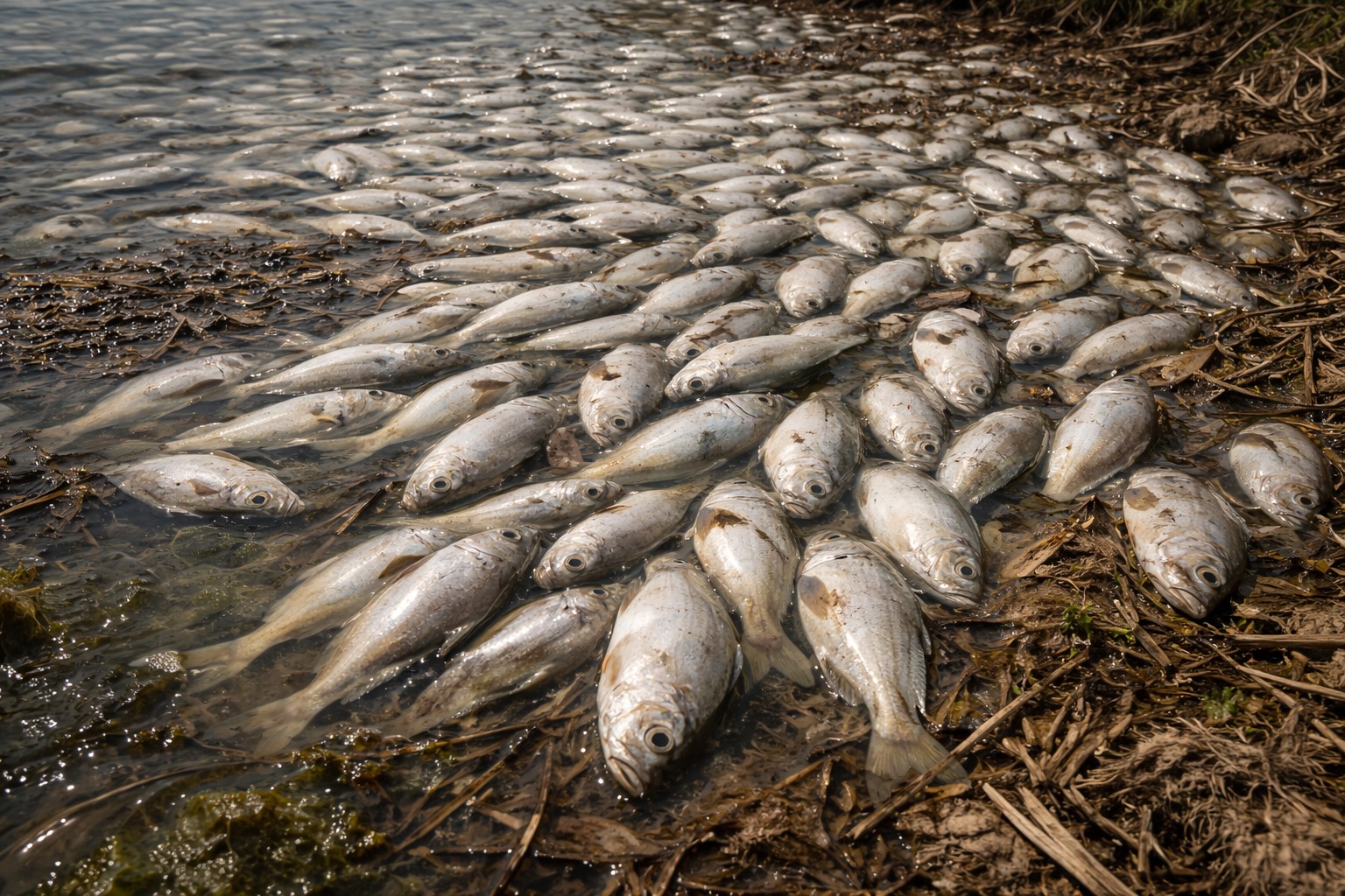 Мертвая рыба в Ботаническом саду ужаснула астанчан