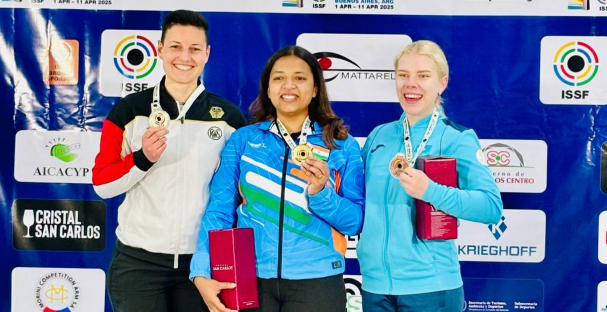 Казахстанка стала бронзовым призером этапа Кубка мира по пулевой стрельбе