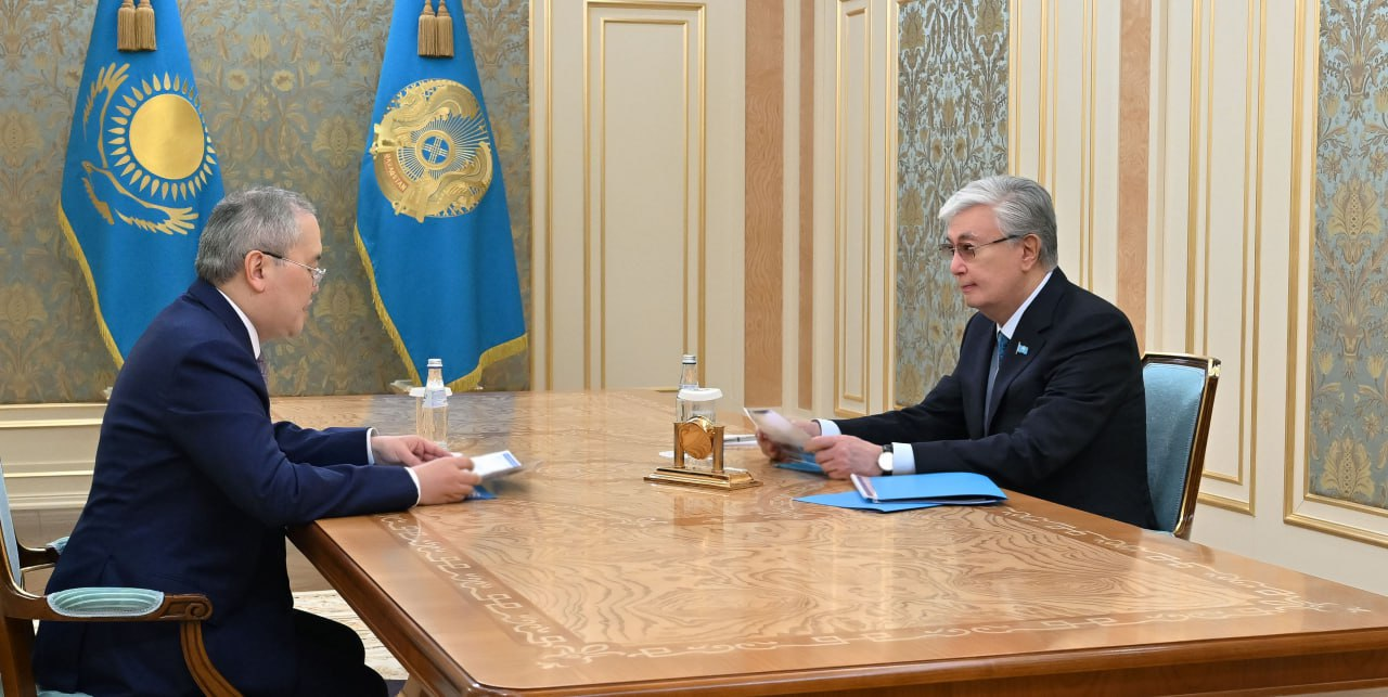 Токаев принял председателя Агентства по финансовому мониторингу Жаната Элиманова