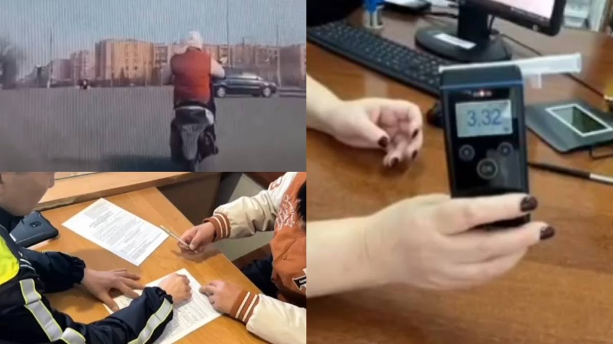 Пьяную поездку по Экибастузу устроил водитель скутера