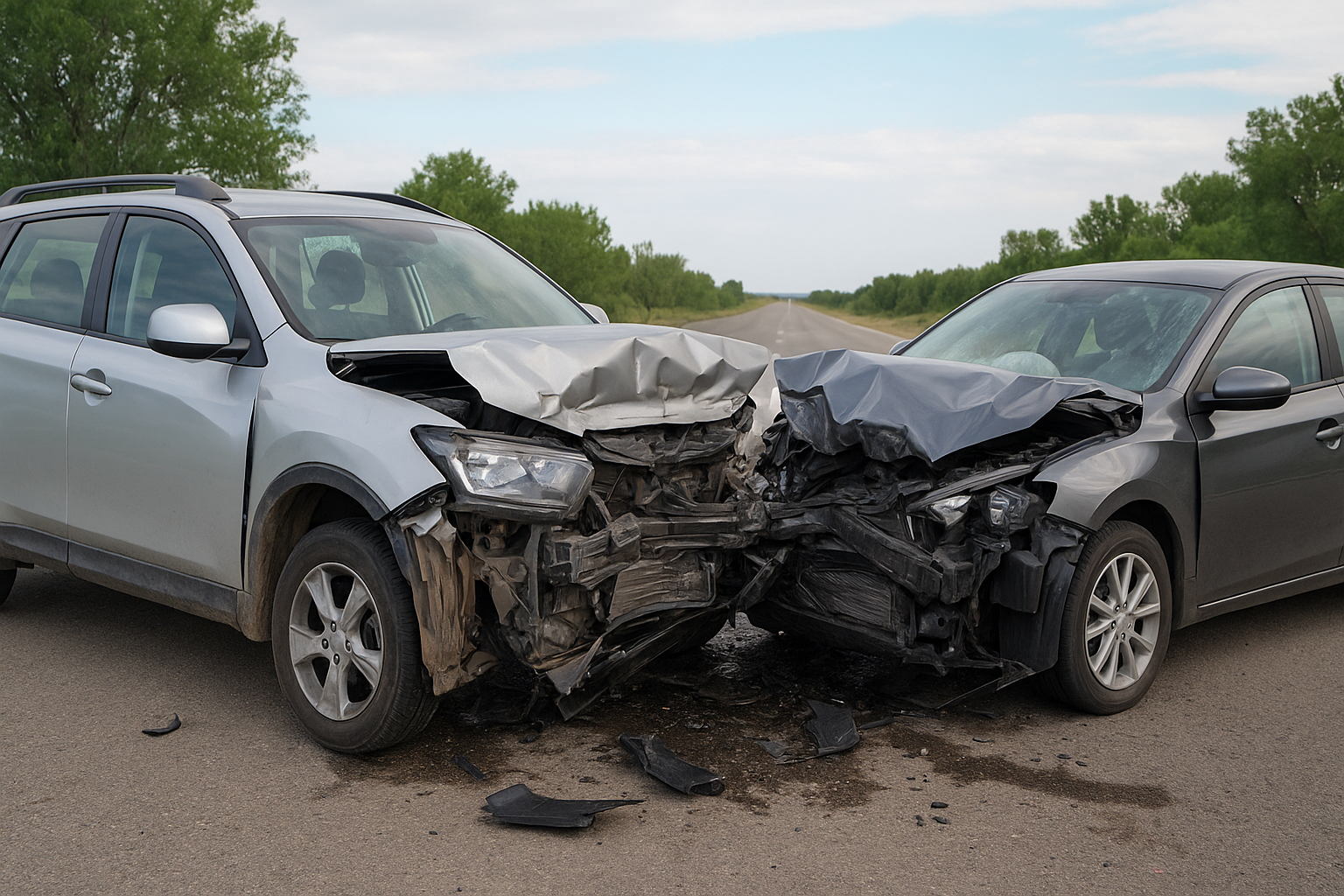 В Алматинской области на трассе в ДТП погибли два человека и шесть пострадали