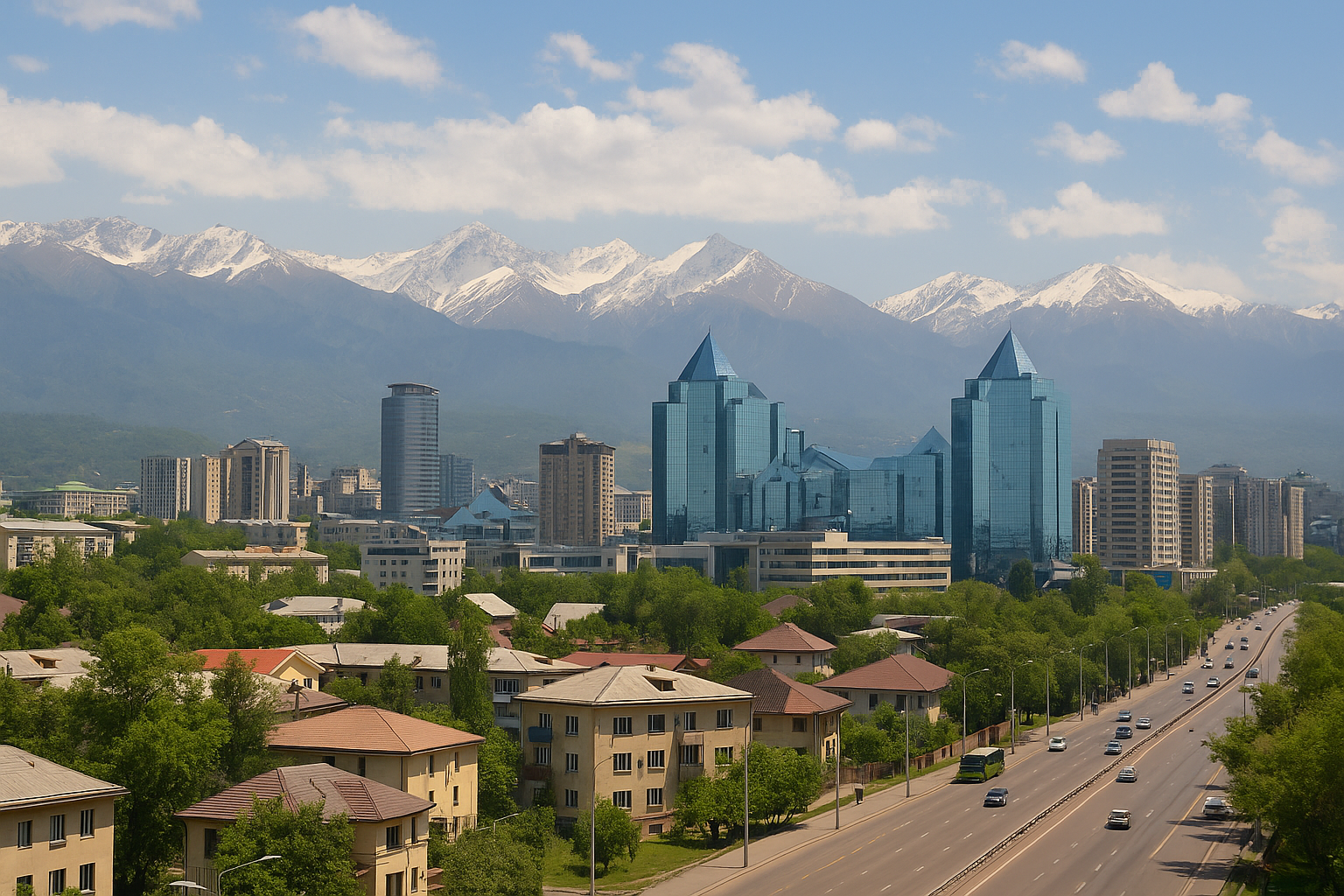 Акимат Алматы сообщил о частичном перекрытии движения на ряде важных участков города