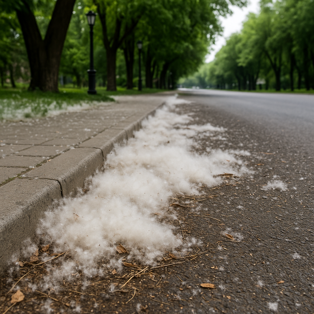 Казахстанцев предупредили об опасности тополиного пуха