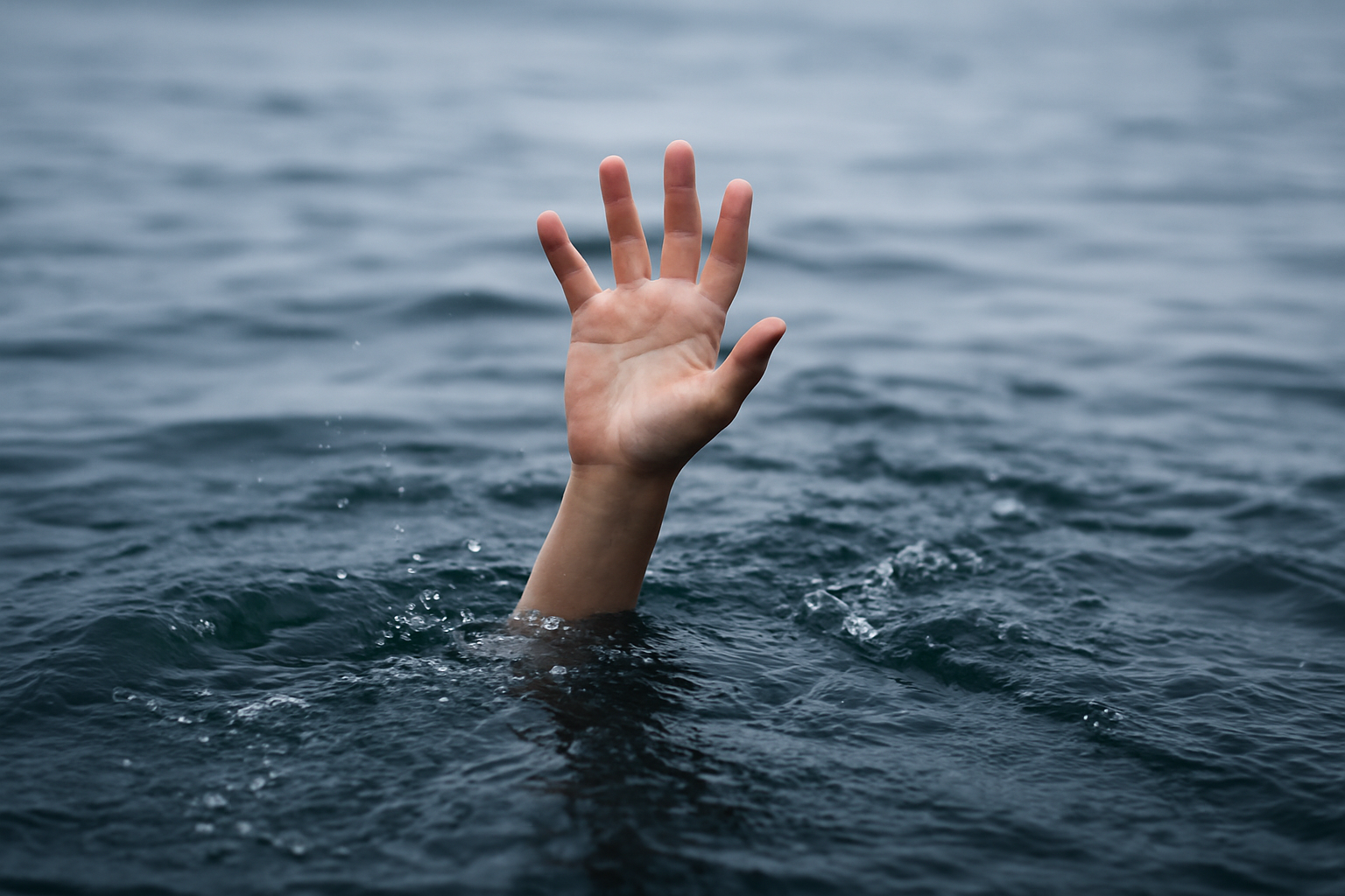 Столичные полицейские спасли мужчину, который едва не утонул в канале Акбулак