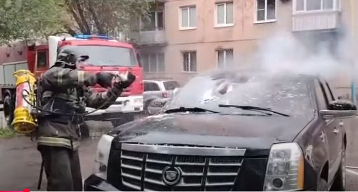 Автомобиль горел в усть-Каменогорске