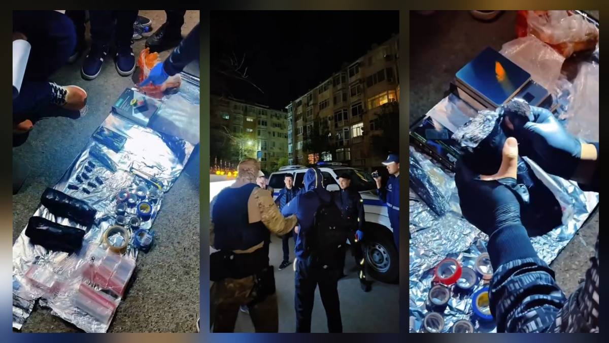 В Атырауской области задержан наркосбытчик с крупной партией синтетики