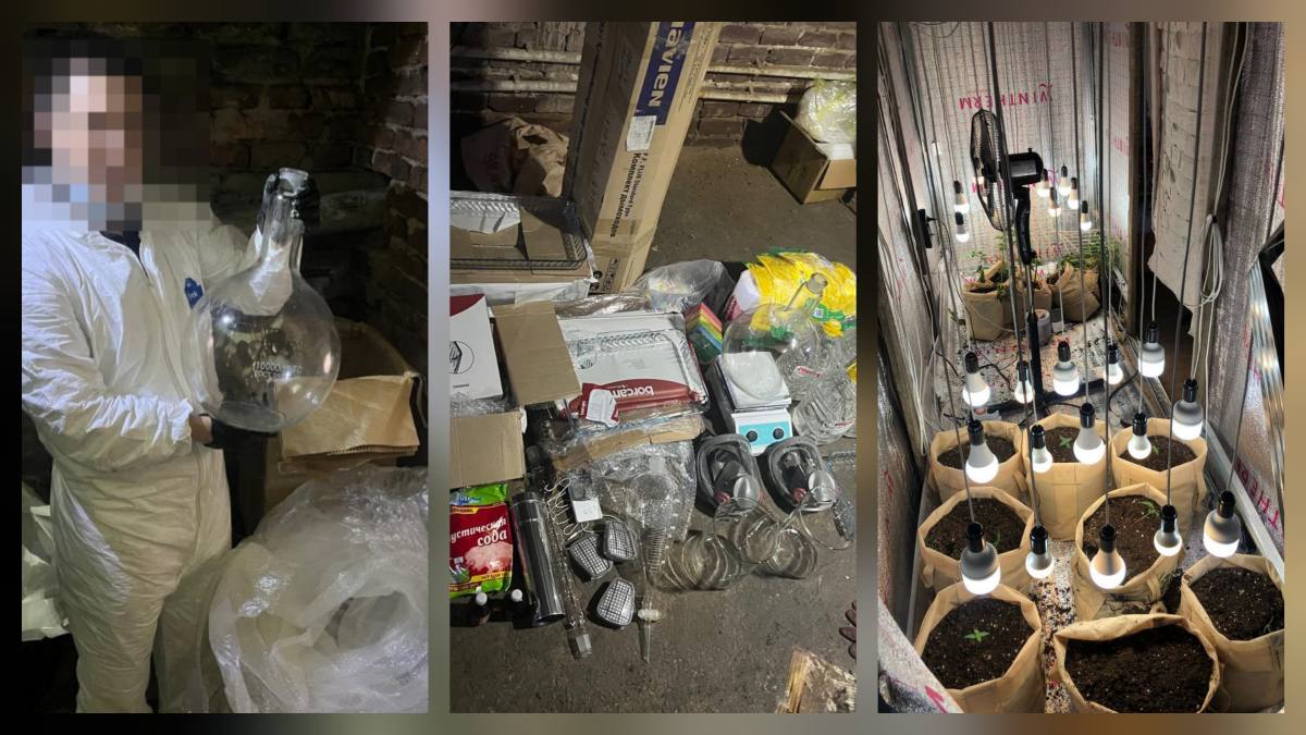 В Акмолинской области ликвидирована крупная нарколаборатория