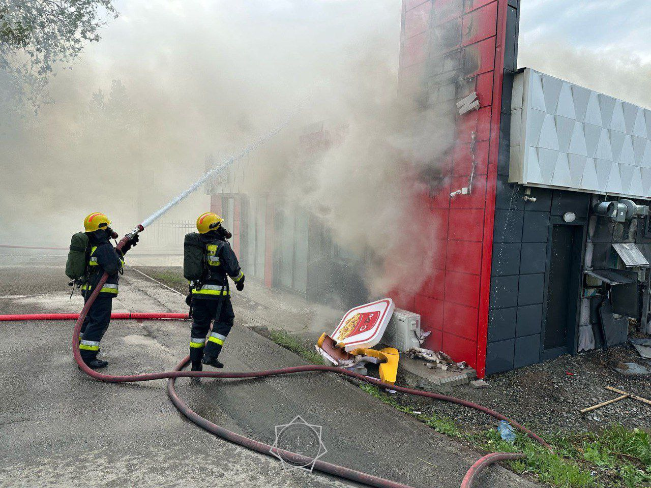 Кафе загорелось в Талдыкоргане