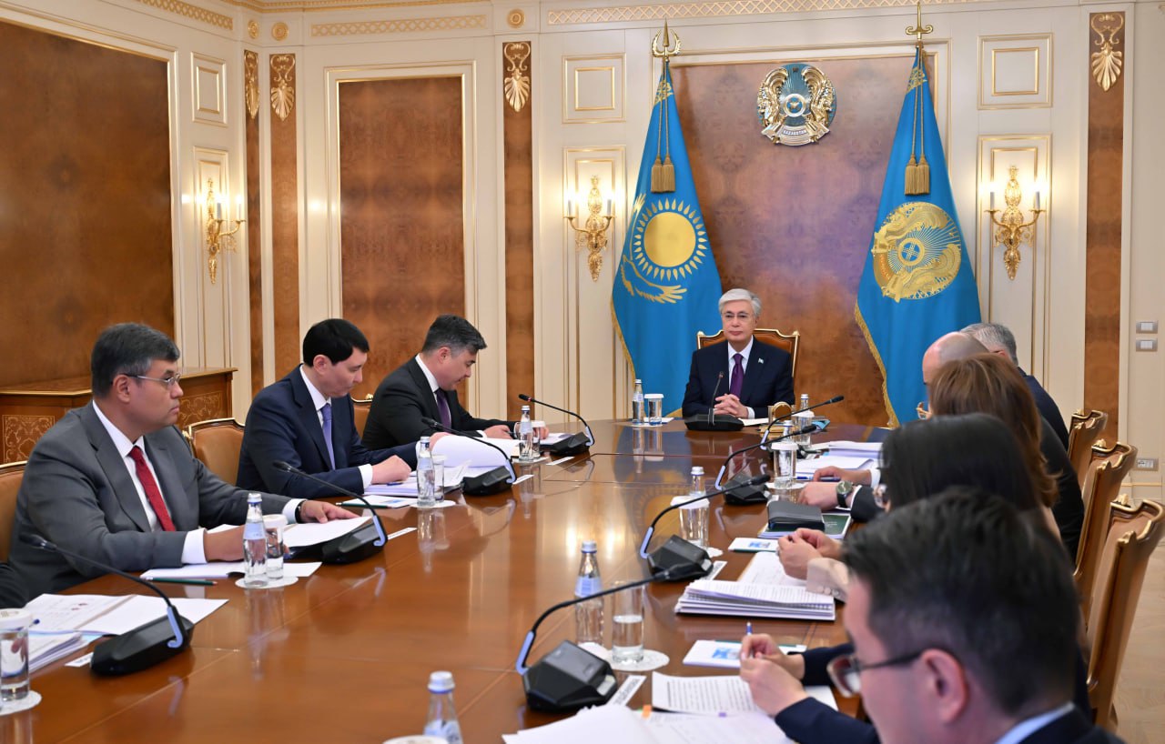 Глава государства принял годовой отчет Национального банка Казахстана