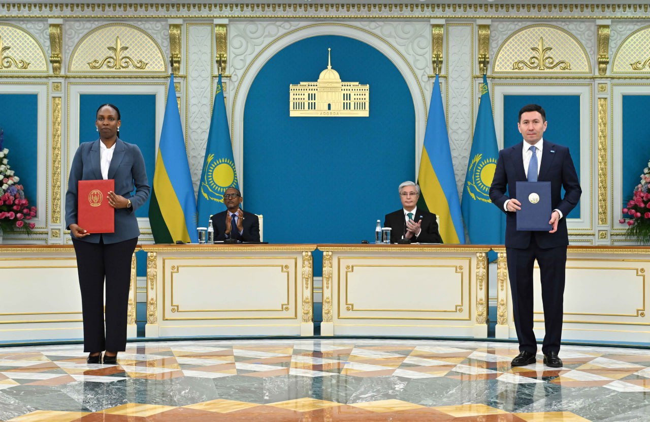 Какие документы подписали президент Казахстана и президент Руанды по итогам переговоров