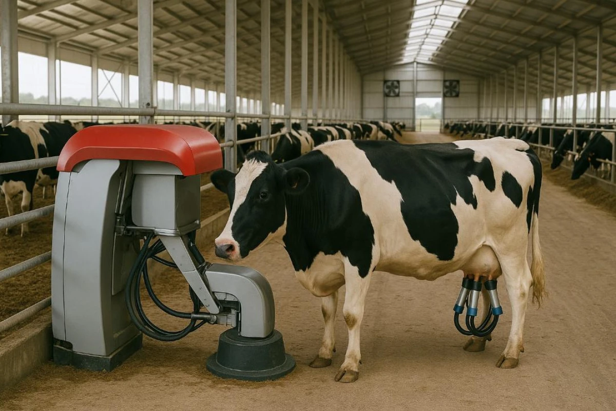 Ферма с роботами-доярами заработала в Акмолинской области