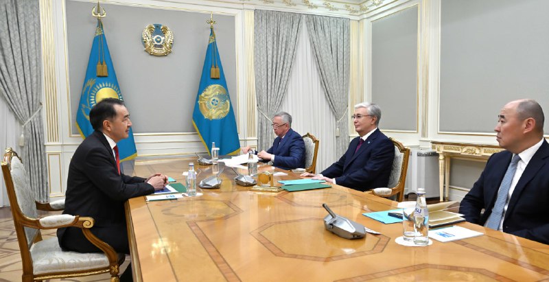 Касым-Жомарт Токаев принял Председателя Коллегии Евразийской экономической комиссии Бакытжана Сагинтаева