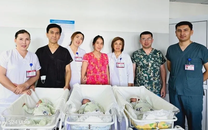 В Шымкенте с начала года родилась третья тройня