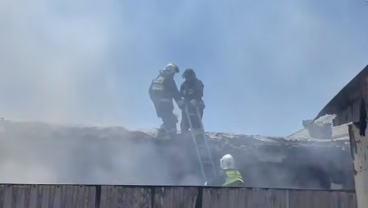 Огнеборцы предотвратили распространение огня в Талдыкоргане