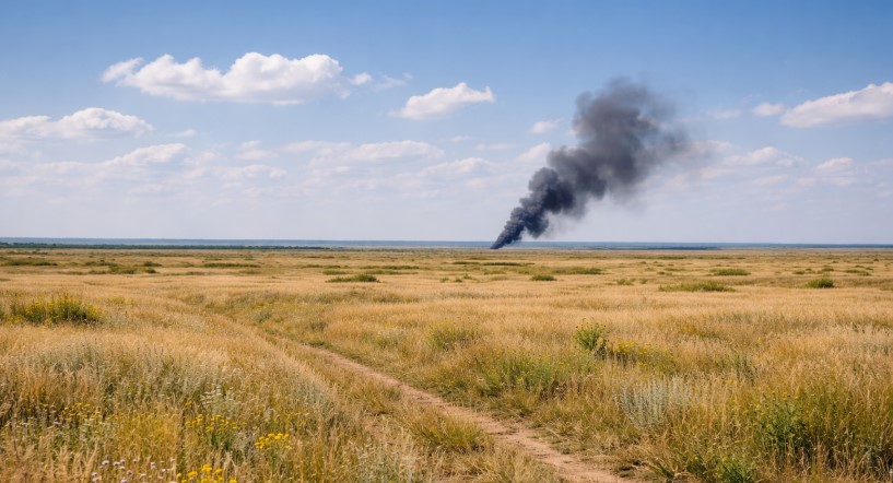 В Атырауской области обнаружены фрагменты БПЛА