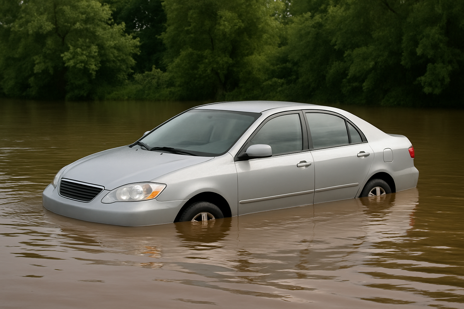 На дне реки нашли автомобиль с дедушкой и внуком