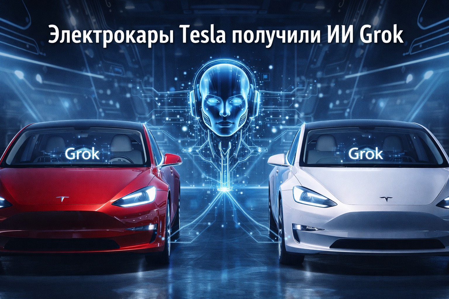 Электрокары Tesla получили ИИ Grok, с которым можно поболтать