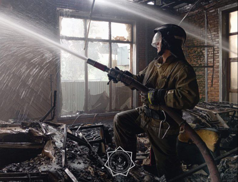 В Алматинской области в одной из шашлычной произошел пожар