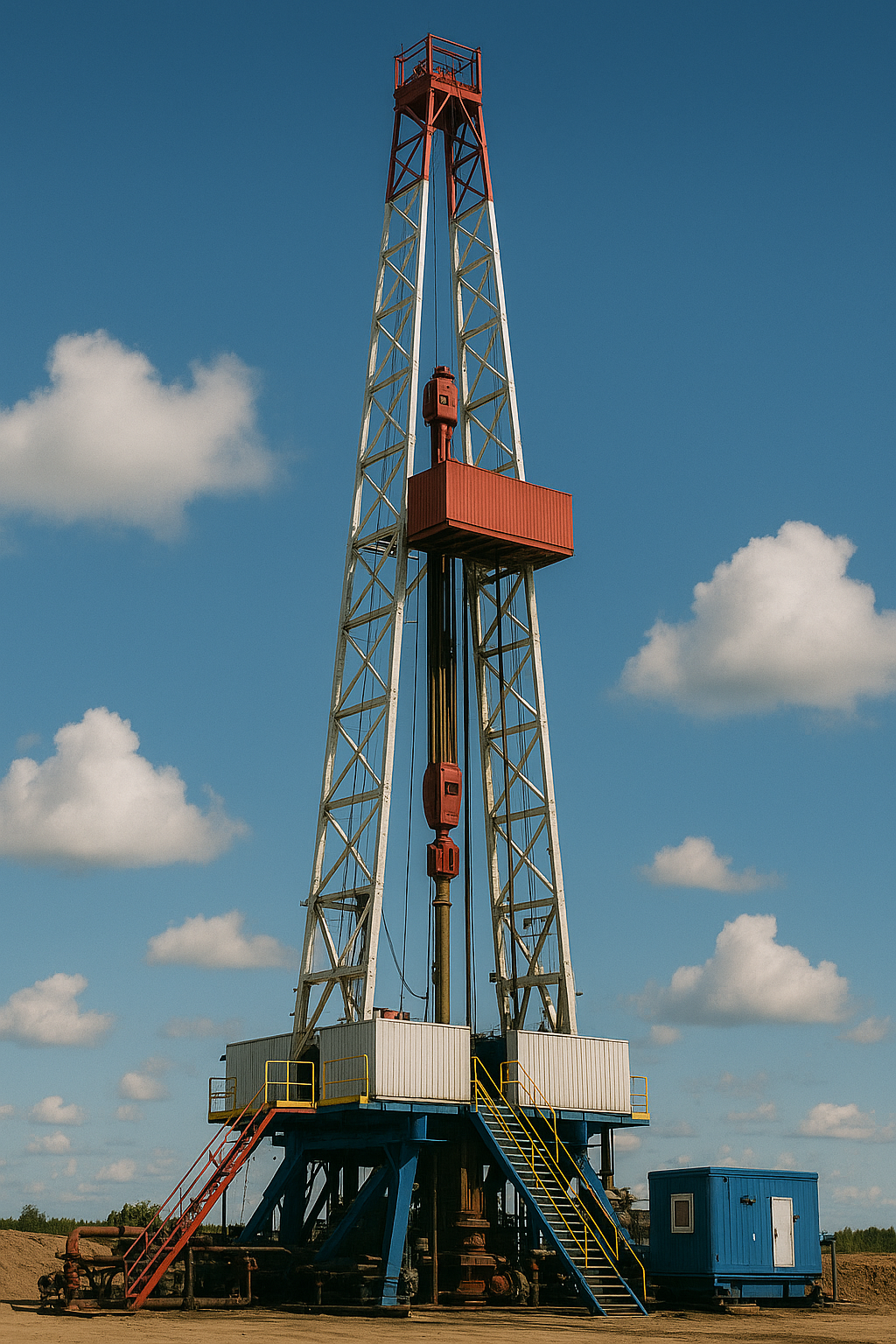 В Мангистау упала буровая вышка