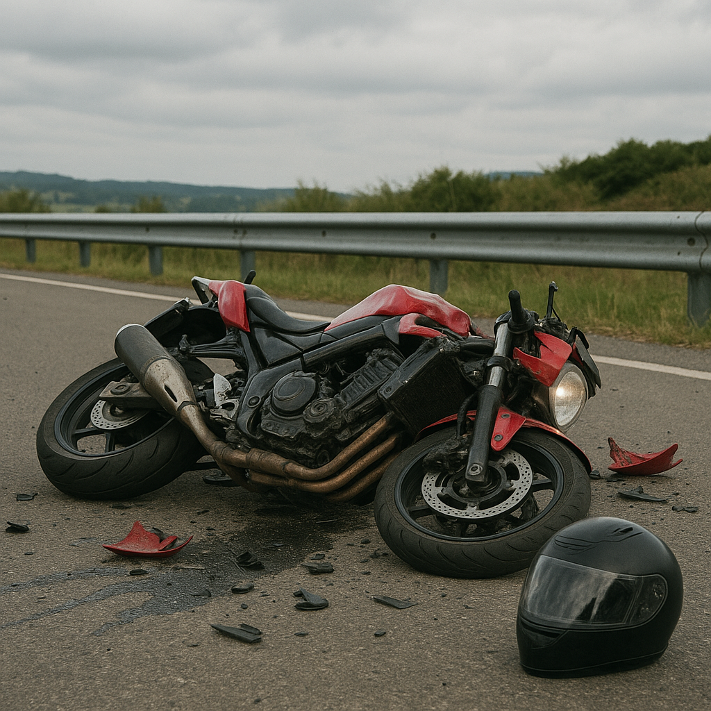 На трассе «Атырау–Индер» погиб мотоциклист