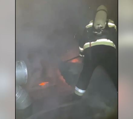 В Караганде в банном комплексе произошел пожар