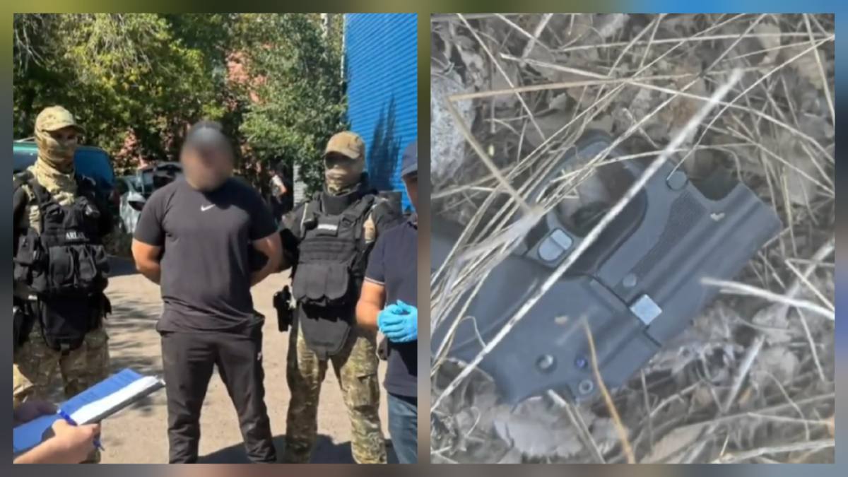 В Караганде полиция пресекла попытку скрыть травматический пистолет