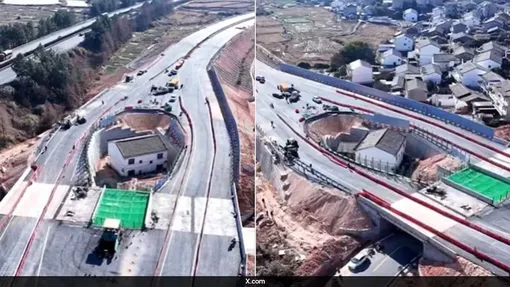 Живший посреди магистрали упрямый китаец решил переехать