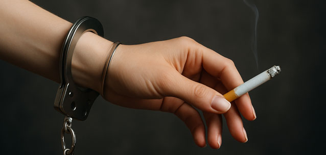 Женщина зарезала приятеля за то, что он запрещал ей курить в доме