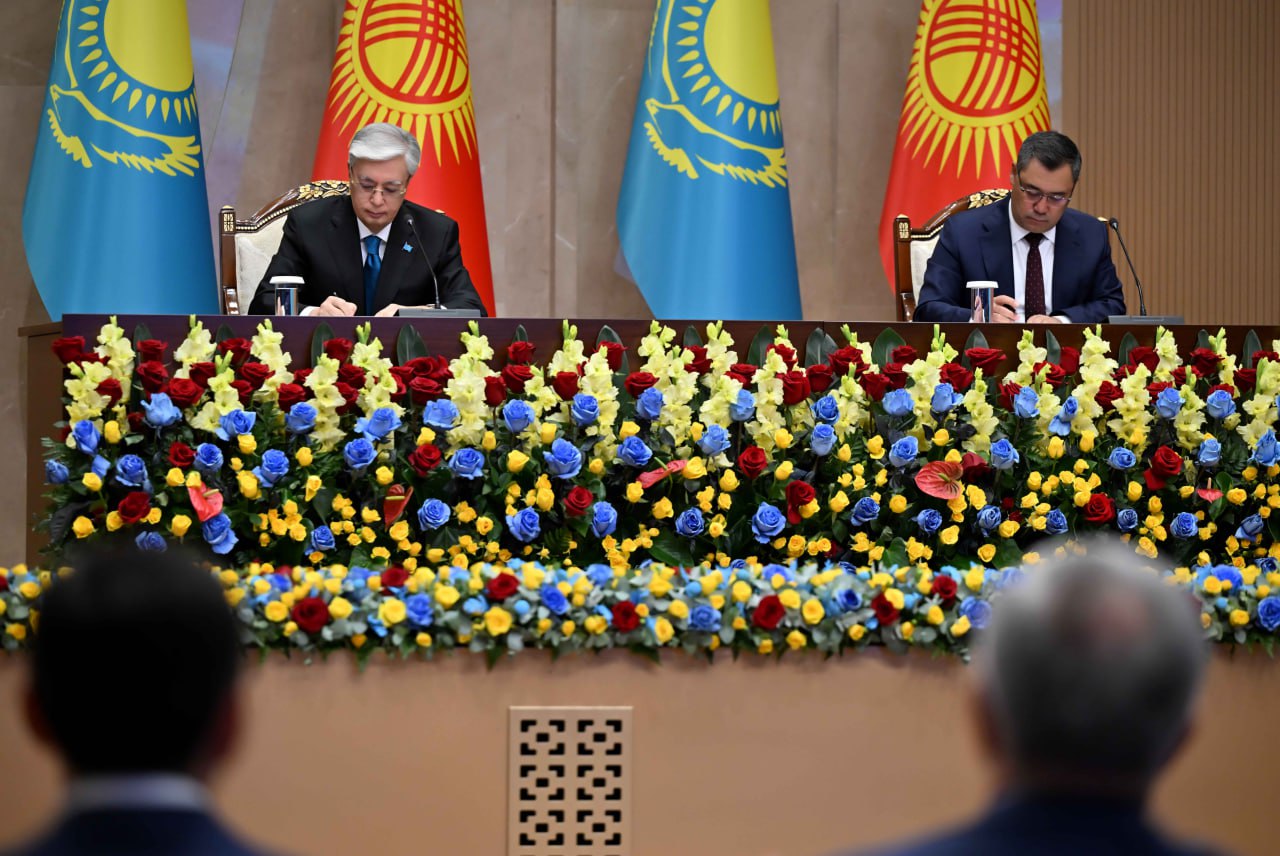 По итогам двусторонних переговоров было принято Совместное заявление глав Казахстана и Кыргызстана