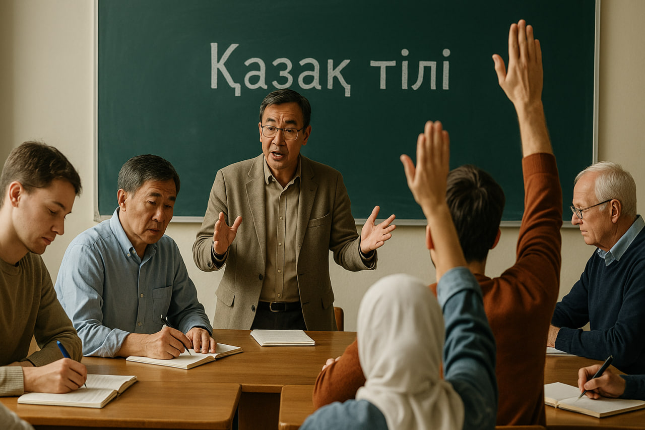 Половина казахстанцев не верит в обучение казахскому во взрослом возрасте