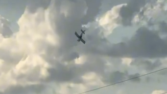 Крушение самолета в Астане попало на видео