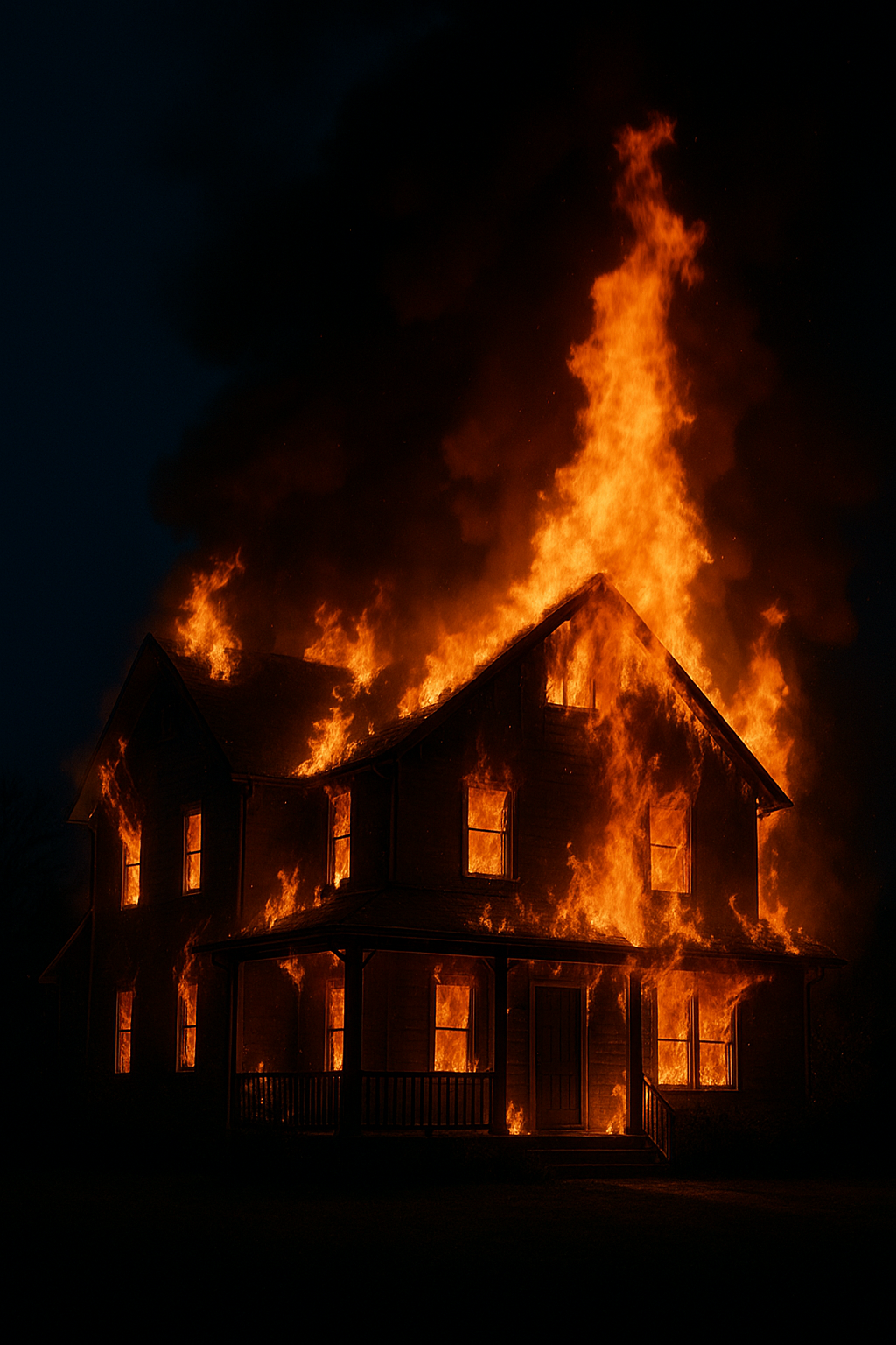 43 человека эвакуированы из горящего дома в Петропавловске