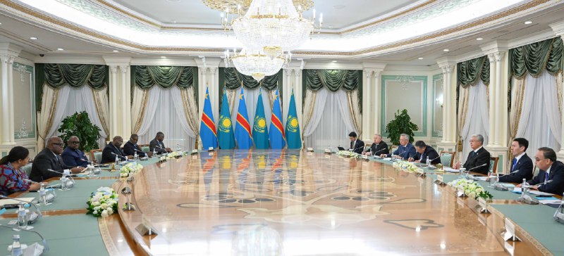 Президенты Казахстана и Демократической Республики Конго провели переговоры в расширенном формате