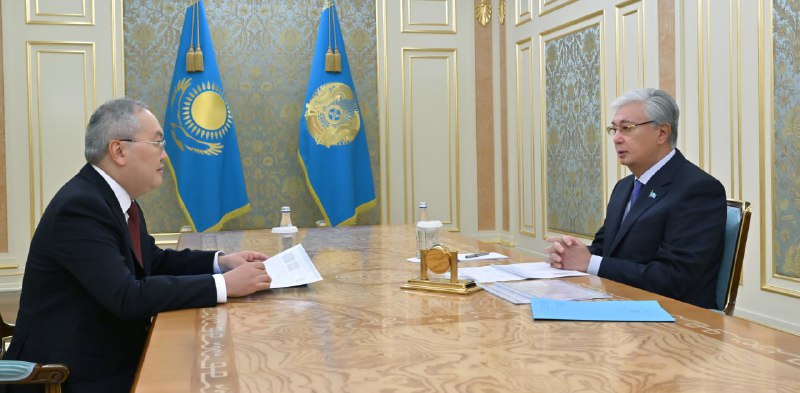Касым-Жомарт Токаев принял председателя Агентства по финансовому мониторингу Жаната Элиманова