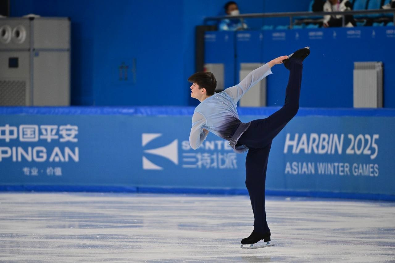 Фигурист Диас Жиренбаев выступил в короткой программе на олимпийском отборе