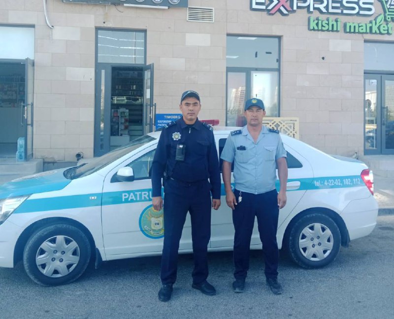 В Туркестане полицейские помогли женщине