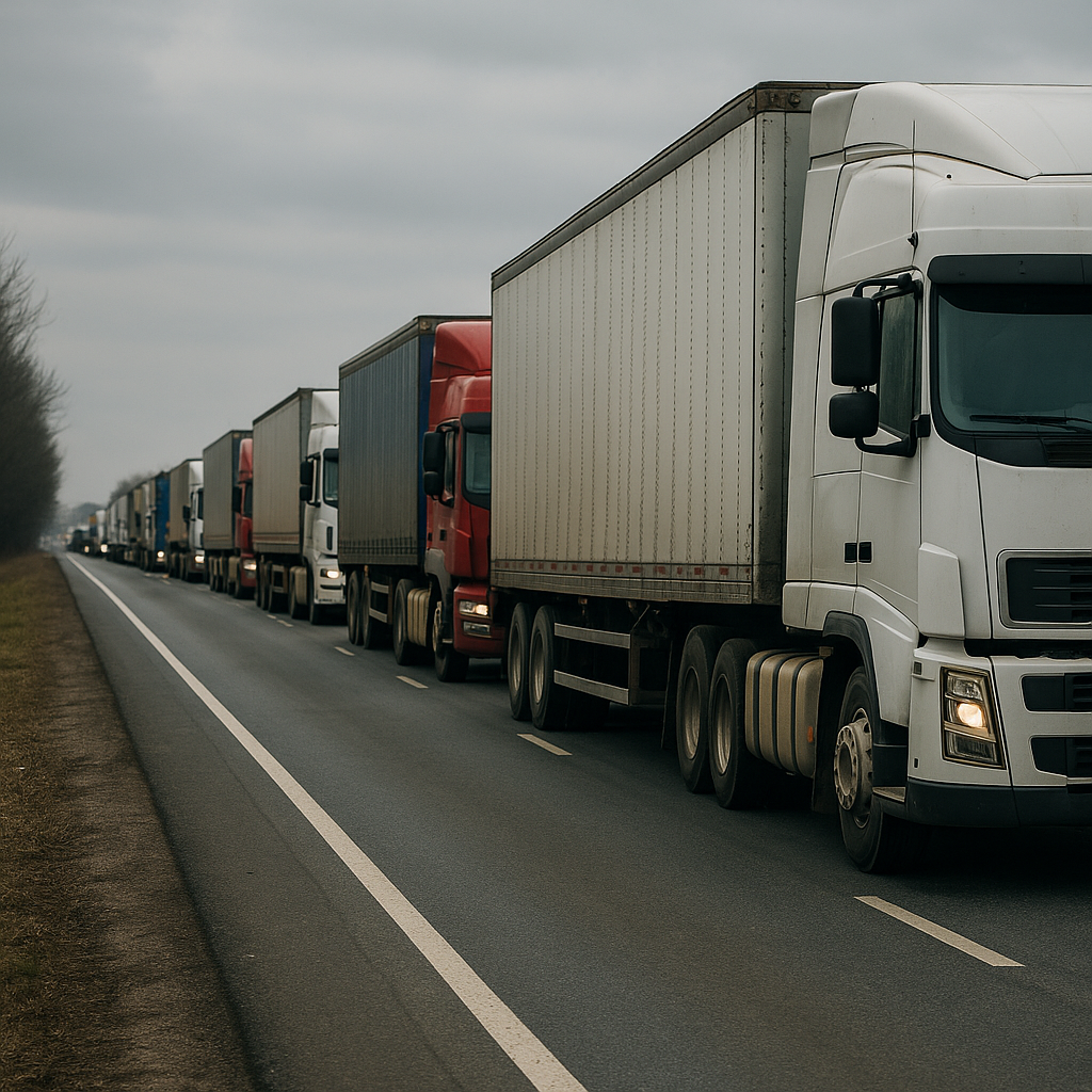 Установлены размеры платы за пропуск грузовиков через границу Казахстана