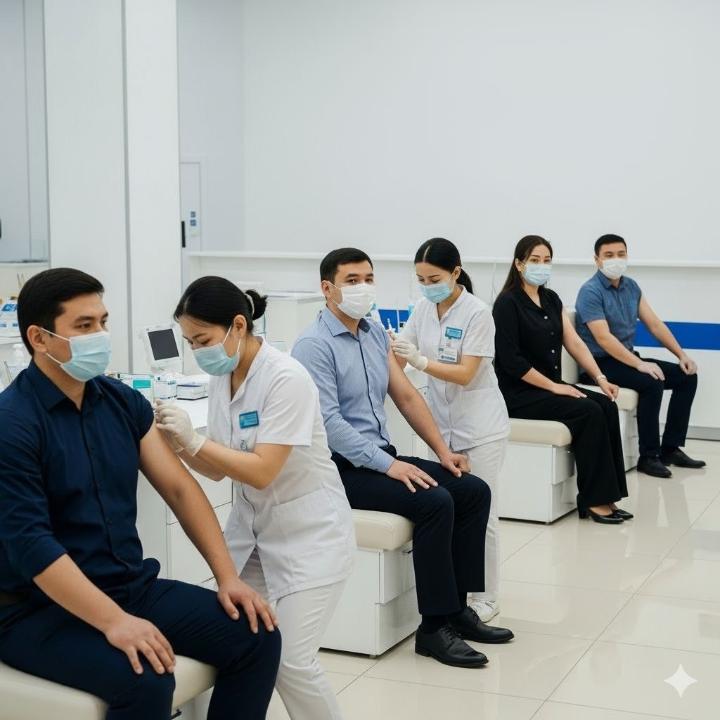 В Астане стартовала вакцинация против гриппа и ОРВИ